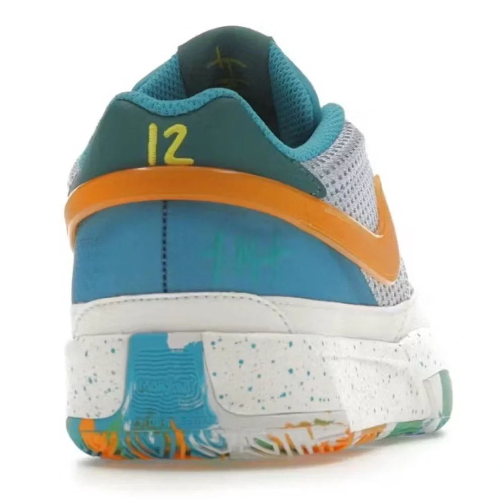 Nike Ja 1 'Water‎ Battle' Blue Orange Sneakers Size 4.5Y DX2294-100 w/Box